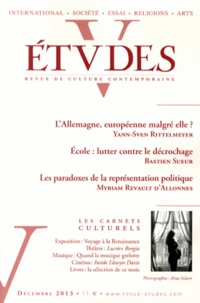 Yann-Sven Rittelmeyer et Bastien Sueur - Etudes N° 4196, Décembre 2013 : .
