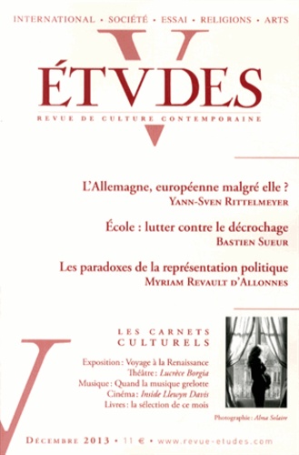 Yann-Sven Rittelmeyer et Bastien Sueur - Etudes N° 4196, Décembre 2013 : .