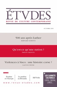 Etudes N° 4231, octobre 2016