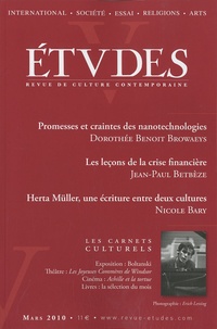 Dorothée Benoit Browaeys et Jean-Paul Betbèze - Etudes Tome 412 N° 3 (4123), Mars 2010 : .