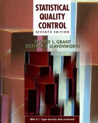 Eugene-L. Grant et Richard-S Leavenworth - Statistical Quality Control - 7th Edition. 1 Disquette
