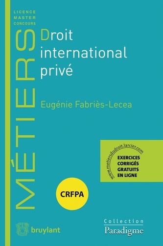Eugénie Fabriès-Lecea - Droit international privé.