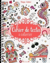 Eugénie Varone - Cahier de textes à colorier.