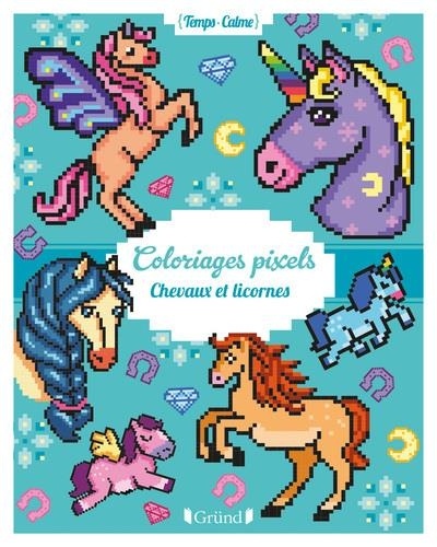 Eugénie Varone - Coloriages pixels - Chevaux et licornes.