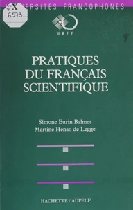 Pratique du français scientifique