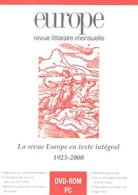  Anonyme - Europe - La revue Europe en texte intégral 1923-2000, 2 DVD-Rom.