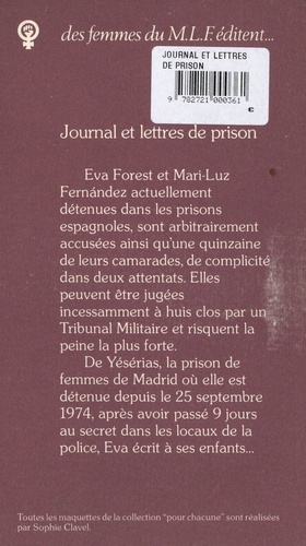 Journal et lettres de prison