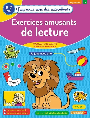 Exercices amusants de lecture 1re primaire CP 6-7 ans  Edition 2019