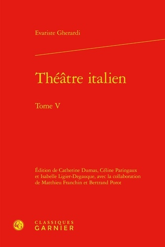 Théâtre italien. Tome 5