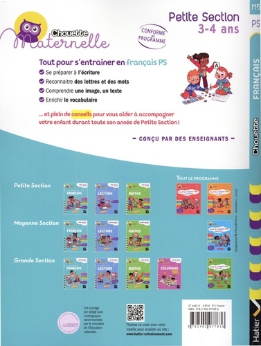 Activités de français Maternelle Petite Section