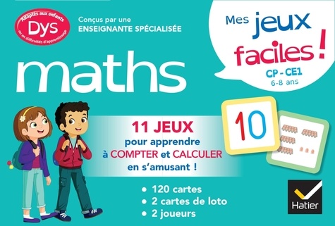 Mes jeux de maths facile ! CP-CE1 Adapté aux dys