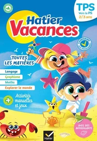 Cahier de vacances 2026 - Hatier vacances - De la TPS vers la PS 2/3 ans