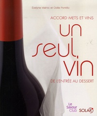 Evelyne Malnic et Odile Pontillo - Un seul vin de l'entrée au dessert - Accord mets et vins.