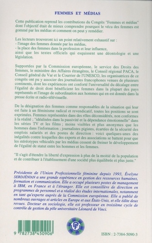 Femmes et médias. Actes du 15e congrès de l'Union Professionnelle Féminine, Toulon, 4-8 octobre 1995