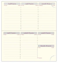 Agenda 2018 Temporel 16 S Cassandra assorti