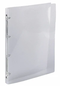 Classeur souple A4 Crystal dos de 20 mm - Coloris assortis