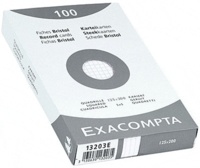 EXACOMPTA - ETUI 100 F.BRISTOL BLANC 125/200 5X5