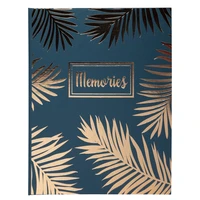 Livre d'or 100p. or 27x22cm PALMA bleu