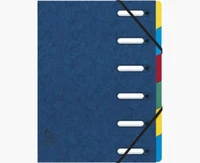 Trieur carte lustrée Harmonika 6 positions - Coloris assortis