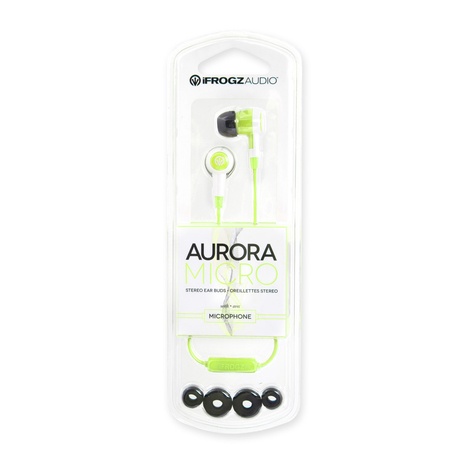 AURORA écouteur intra avec micro - vert