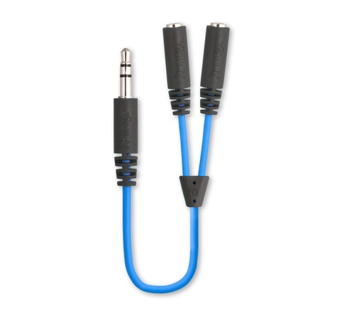 EXERTIS - CABLE AUDIO SPLIT BLEU