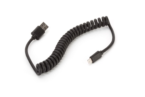 EXERTIS - CABLE SPIRALE CHARGE ET SYNCHRO USB /LIGHTNING