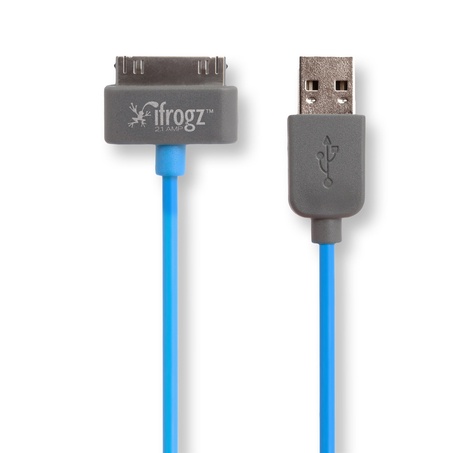 EXERTIS - UNIQUESYNC câble iPhone/iPad/iPod-USB - bleu