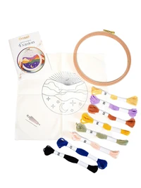 coffret broderie magique paysage