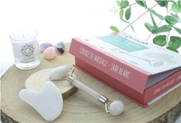 Coffret massage jade blanc pour le visage