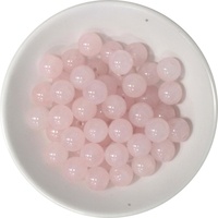  Exodif - Perles Quartz Rose 8 mm - Sachet de 50 perles.