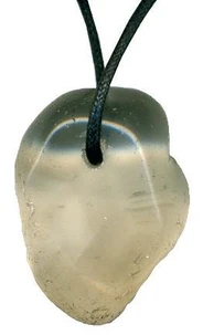 Pendentif pierre percée - Quartz fumé