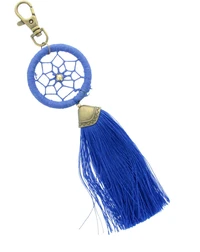 Porte Clés - Dreamcatcher - Pompon Bleu Roi