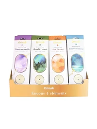 présentoir 4 x 6 encens parfumés 4 eléments