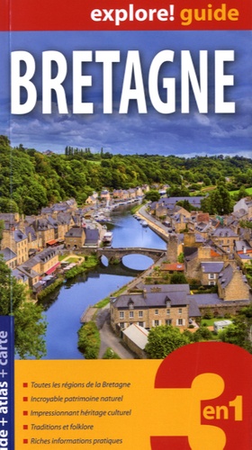 Bretagne. Guide + atlas + carte routière et touristique 1/300 000