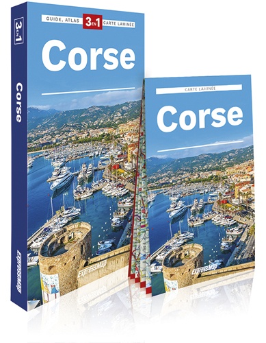 Corse. Guide + atlas + carte 1/170 000  Edition 2019