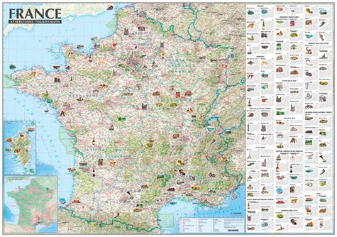 France : carte administrative et physique - 1/2 de Express Map - Livre -  Decitre