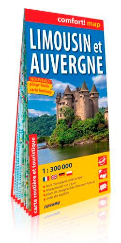 Express Map - Limousin et Auvergne - 1/300 000.