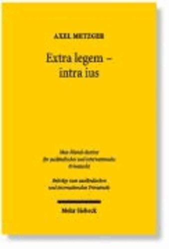 Extra legem - intra ius - Allgemeine Rechtsgrundsätze im europäischen Privatrecht.