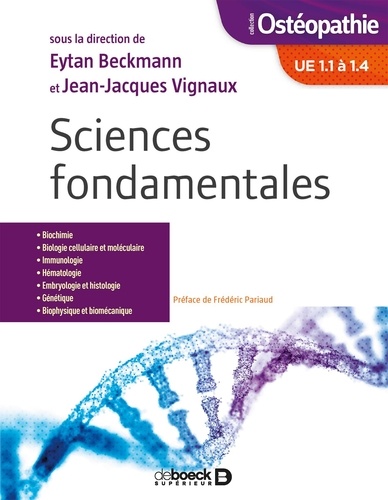 Sciences fondamentales. UE 1.1 à 1.4