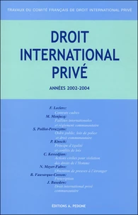 Travaux du Comité français de droit international privé