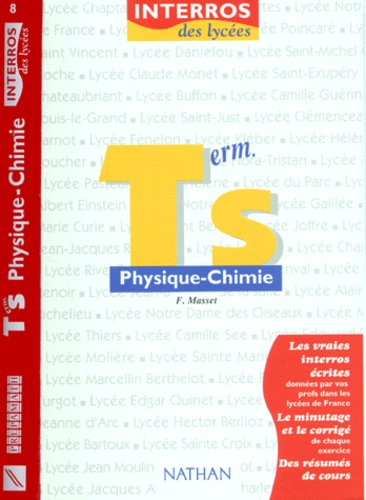 F Masset - Physique-chimie, term. S.