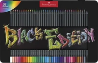 Boîte métallique 36 crayons de couleur - Black Edition