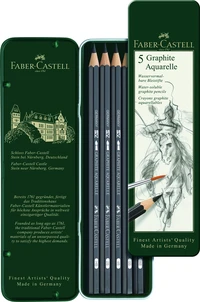 Crayon graphite aquarelle etui de 5