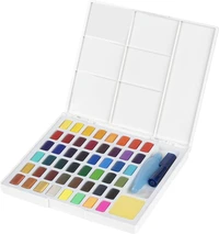 Demi godets aquarelle-boîte x 48