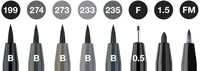 Feutre pitt artist pen noir et gris 8x