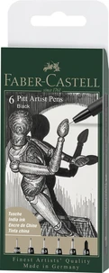 Feutre pitt artist pen noir pochette 6x
