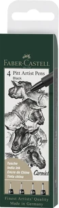 Feutres pitt art.pen noir m/f/s/xs poch.4x