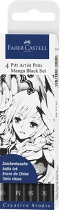 Feutres pitt artist pen manga black 4x