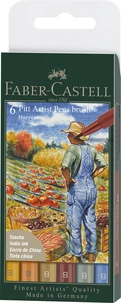 Feutres pitt artist pen noirs pochette x6 automne
