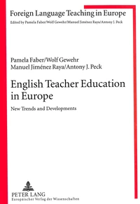 English Teacher Education in Europe